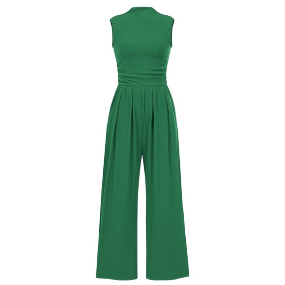 Tapata Pants - NWT Tapata Green Sleeveless Ribbed Jumpsuit Size S